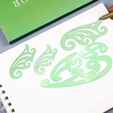 Utoolmart French Curve Ruler Set, Plastic Drawing Templates,Geometric Drawing Tools for Office and School,Building Formwork Drawings Templates Clear Utoolmart