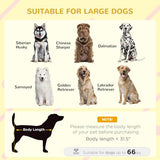 PawHut Outside Cabin-Style Wooden Dog House for Large Dogs with Openable Roof & Giant Window, Outdoor & Indoor Big Dog House, Asphalt Roof, Yellow PawHut