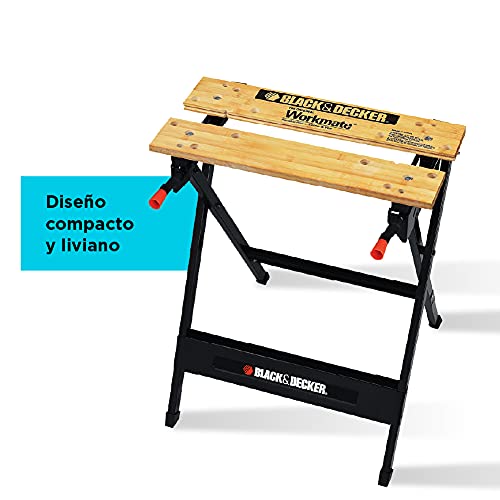 BLACK+DECKER Workmate Portable Workbench, 350-Pound Capacity (WM125) - WoodArtSupply