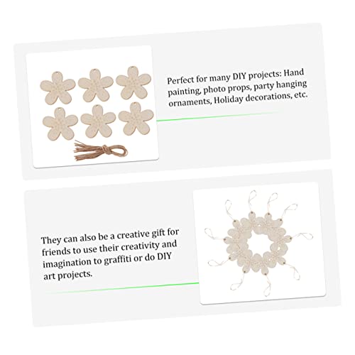 Gogogmee 10 Sets Easter Ornaments Sunflower Wood Cutout Easter Unfinished Wreath Easter Hanging Ornament Rabbit Decorations for The Home Easter Gogogmee