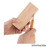 Basswood Carving Blocks - 4 Piece Wood Carving Kit with 2" x 2" x 5" Large Unfinished Whittling Wood Blank Blocks for Kids or Adults STARLING EDGE