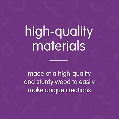 Colorations Natural Wood Rolling Pins, Set of 6, for Kids, Arts & Crafts, 7 Inches x 1 Inch (d), Class Pack, Party Pack, Dough, Clay, Sculpting, 6RP Colorations