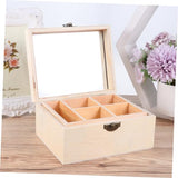 NOLITOY 1pc Box Unfinished Wooden Chest Unfinished Wood Treasure Chest Unfinished Wooden Jewelry Storage Unfinished Drawer Case Wood Crafts Wooden NOLITOY