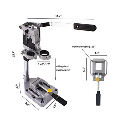 HFS(R) Drill Press Rotary Tool Workstation Stand (Aluminum) - WoodArtSupply