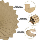 Brown Kraft Cardstock - 8.5'' x 11'' 92lb Cover Card Stock Heavyweight Paper Perfect for Scrapbooks, Art, Crafts, Business Cards 25 Sheets 250g Uncle Paul
