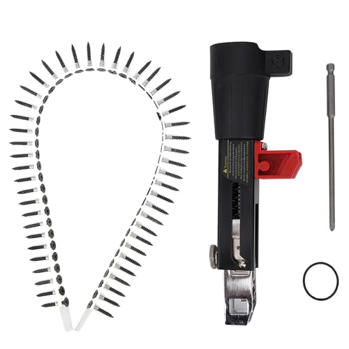 KIMISS Screw Drill Chain Adapter, Automatic Chain Nail Gun Electric Drill Screw Tightening Equipment Woodworking Tool KIMISS