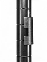 Whitmor Supreme Tier Shelving 5 Adjustable Shelving-500 Pound Weight Capacity Per Shelf-Leveling Feet, 18" x 48" x 74", Black Whitmor