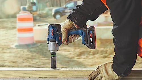 BOSCH GDS18V-330CN 18V Brushless Connected-Ready 1/2 In. Mid-Torque Impact Wrench with Friction Ring and Thru-Hole (Bare Tool) - WoodArtSupply