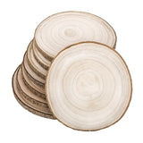 Natural Round Wood Slices 8 Pack 8-9 inches Unfinished Wood kit Circles DIY Crafts Wood Ornament Discs FORACKS
