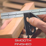 Starrett Square Head for 12"/300mm and Larger Combination Squares, Combination Sets, and Bevel Protractors - Smooth-Finished, Hardened Steel Center Starrett