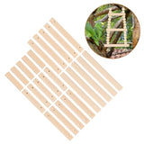KALLORY Unfinished Wooden Rods, 25Pcs Wood Sticks Wooden Dowel Rods Unfinished Hardwood Sticks for Crafts and DIY Pet Cage Swing Cage KALLORY