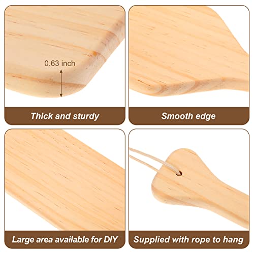 15 Inch Unfinished Wood Paddle Made of Solid Pine Wood Paddle for Christmas, Arts, Crafts, Sorority, Fraternity and Home Decoration (2 Pieces) Outus