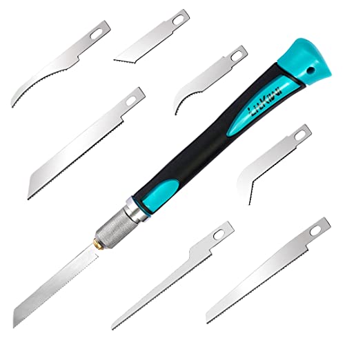 LitKiwi Model Craft Hand Saw Kit(with 14PCS Saw Blades),Modeling Knife Hacksaw Tool,DIY Mini Razor Saw Kit for Handcrafted, DIY models and Other Fine - WoodArtSupply