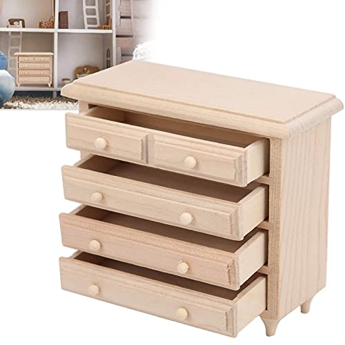Fippkargo 1:12 Wooden Table Square 8 Button Dollhouse Movement Cabinet Sleeping Cabinet Mini Furniture Solid Wood Miniature Model Beautiful Color Kit Fippkargo