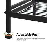 GIOTORENT 5-Wire Standing Storage Shelves, Metal Shelving Unit Pantry Rack for Laundry Kitchen Bathroom Organizer(Black) GIOTORENT