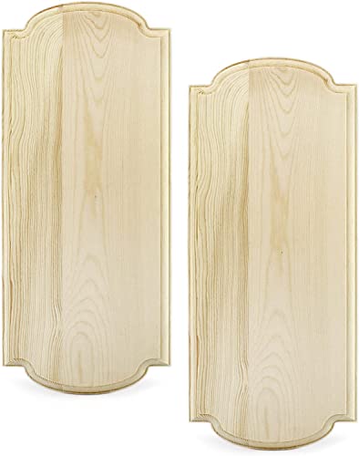 Darware Innkeeper Wooden Signs (2-Pack, Natural Unfinished); 14 x 6 Inch Unpainted Blank Signboards for DIY Arts & Crafts Home Decor
