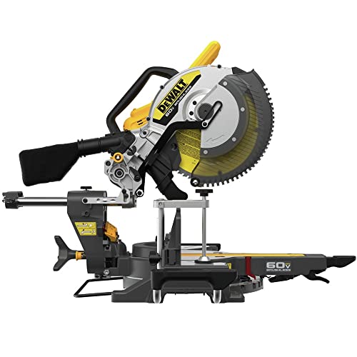 DEWALT DCS781B 60V MAX Brushless Lithium-Ion Cordless 12 in. Double Bevel Sliding Miter Saw (Tool Only) DEWALT