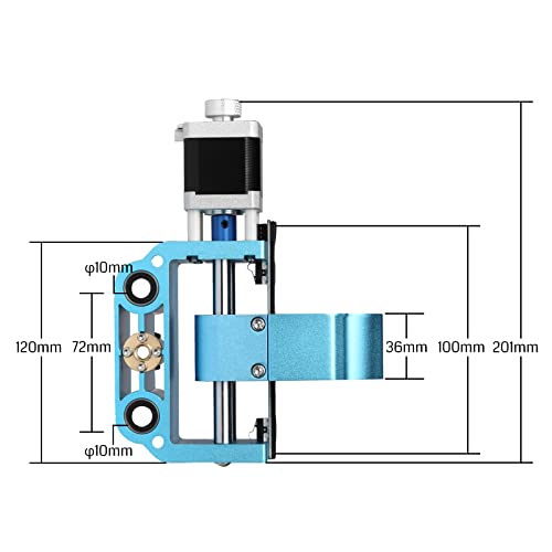 Genmitsu Upgraded Aluminum Z Axis Assembly V2 Kit, with Spindle Motor Mount for 775 Spindle and 300-500W Spindle, 43mm & 52mm Diameter Spindle Holder - WoodArtSupply