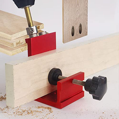 HFM Pocket Hole Jig Kit Adjustable Woodworking Tools Pocket Dowel Hole Jig System Set Wood Woodwork Guides Joint Angle Tool Carpentry Locator. - WoodArtSupply