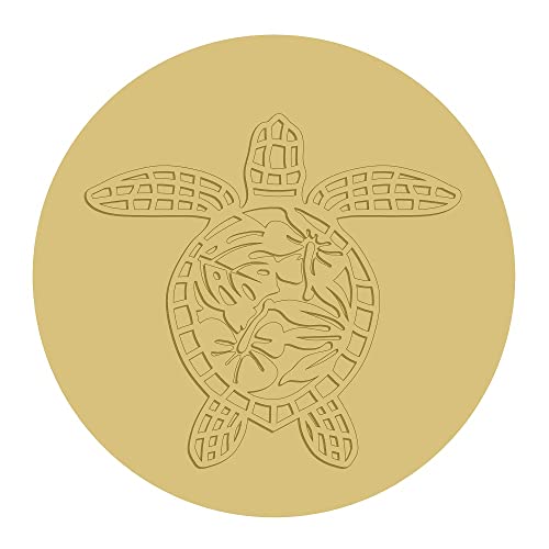 3D Turtle Cutout Unfinished Wood Nautical Beach House Décor Door Hanger MDF Shape Canvas Style 5 Art 1 (12") Diverse Woodworking