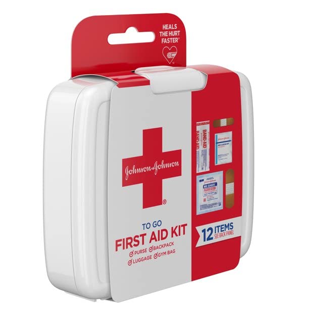 Johnson & Johnson First Aid To Go Kit (Set of 12 Piece ) Band Aid