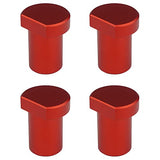 4 Pack Aluminum Alloy Bench Dogs Woodworking Clamp for 3/4 Inch (19mm) Dog Hole (Red) DDWT