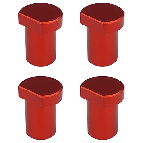 4 Pack Aluminum Alloy Bench Dogs Woodworking Clamp for 3/4 Inch (19mm) Dog Hole (Red) DDWT