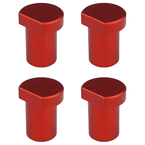 4 Pack Aluminum Alloy Bench Dogs Woodworking Clamp for 3/4 Inch (19mm) Dog Hole (Red) - WoodArtSupply