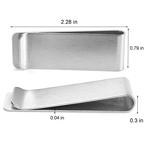 Yarlung 12 Pack Stainless Steel Money Clip, Slim Cash Wallet, Credit Card Holder, Front Pocket Minimalist Wallet yarlung