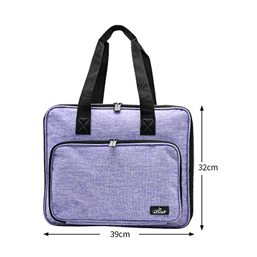 ATTERET Full Range Embroidery and Cross Stitch Starter Kit with Premium Storage Organizer Bag, Includes 99 DMC Coded Cotton Threads, 9 Metallic ATTERET