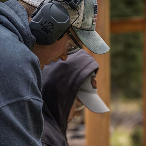 Walker's XCEL 500BT Electronic Active Shooting Hearing Protection & Enhancement Earmuffs w/ 4 Listening Modes & Bluetooth Connectivity, Gray (2 Pack) Walker's