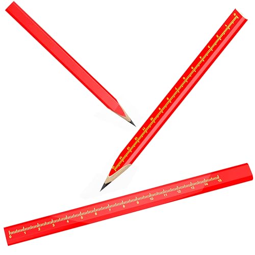 RONDURE 8-Pack carpenter pencils for construction woodworking Precise Markings -contractor framing pencil (8 PCS) - WoodArtSupply