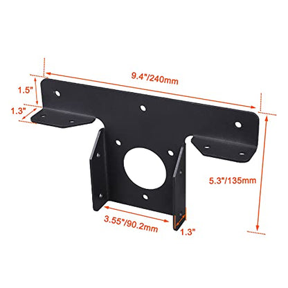 Wpbhk 2Pcs Heavy Duty Pergola Corner Brackets Extension 3-Way T Brackets for 4x4 (Actual Size:3.5X3.5) Post Bracket Pergola Gazebo Kit (2) - WoodArtSupply