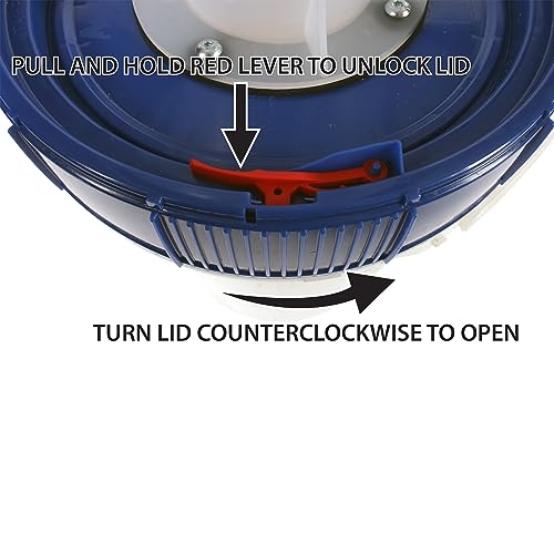 Assembled Quick Click Dust Separator with 5 Gallon Locking Collection Bin and Power Tool Adapter Set with 16 Ft. Hose Cen-Tec Systems