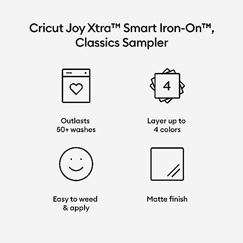 Cricut Joy Xtra and EasyPress Mini with Iron-On Vinyl Sampler Pack and Tool Kit Bundle - Cutting Machine with Small Heat Press and HTV Accessories, Cricut