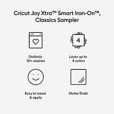 Cricut Joy Xtra and EasyPress Mini with Iron-On Vinyl Sampler Pack and Tool Kit Bundle - Cutting Machine with Small Heat Press and HTV Accessories, Cricut