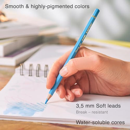 Artisto Premium Watercolor Pencils | Set of 72, Quality 3.5mm Soft Core Leads, Water-Soluble Pencils, Perfect for Beginner & Advanced Artists