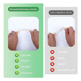 Dowel Rods, 30PCS Bamboo Sticks, Wooden Dowel Rods - Wolwefa 1/3 x 15.7 Inch Unfinished Bamboo Sticks for Crafts and DIY Wolwefa