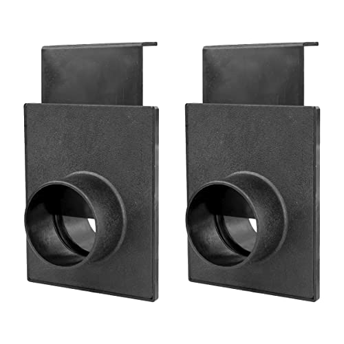 POWERTEC 70133-P2 2-1/2-Inch Blast Gate for for Dust Collector, Dust Collection Fittings, 2 PK POWERTEC