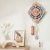 ROKR 3D Wooden Puzzles for Adults Mechanical Clock Kits-Romantic Notes Clock, DIY Clock Model Kits Brain Teaser Puzzles, DIY Crafts/Hobbies/Gifts ROKR