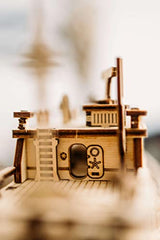 Wood Trick Yacht Mechanical 3D Wooden Puzzles for Adults and Kids to Build - Rides up to 8 ft - Model Kits for Adults - DIY Wooden Models for Adults Wood Trick