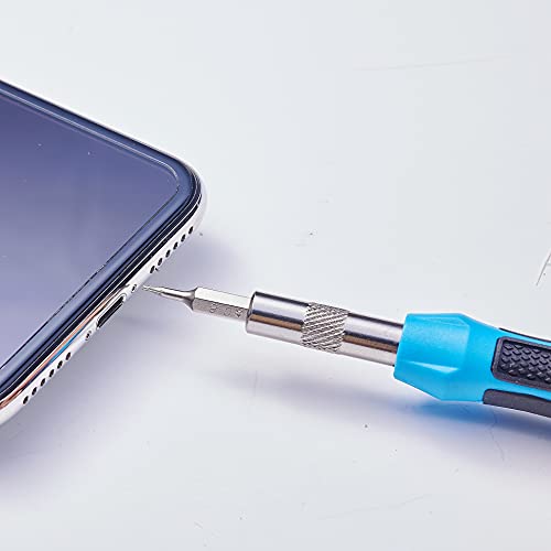 MECHMAX Magnetic Precision Screwdriver Bits Set 51 Piece, Pentalobe Screwdriver Bits for Apple iPhone, Macbook, Y Type for Game Console, Smart Phone, MECHMAX