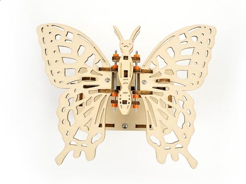 Pica Toys Electric Flying Butterfly Wood Working Toy - Science Wood Kits for Kids Ages 8, 9, 10, 11, 12 | 3D Puzzle Craft Wooden Building STEM - WoodArtSupply