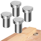 DAYDOOR Bench Dog Clamp, MFT Stainless Steel Table Stop for 3/4'' Dog Hole, Workbench Peg Brake Stops for Woodworking(19mm, 4 Pack) DAYDOOR