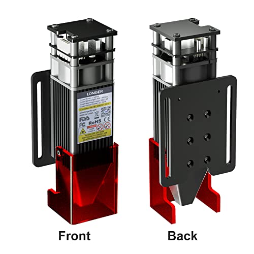 Longer 10W Laser Engraver Module, Dual Beam Compressed 0.06mm Laser Spot, DIY laser head for Laser Engraver, 10,000mm/min Engraving Speed, Eye - WoodArtSupply