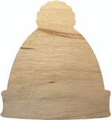 Winter Hat 6" Cutout, Unfinished Wood Christmas Blank Beanie Craft, DIY NEXTCraft