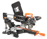 WEN MM0713 9.5-Amp 7.25-Inch Single Bevel Compact Sliding Compound Miter Saw with LED Cutline Guide, Black WEN