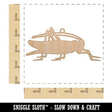 Grasshopper Insect Solid Unfinished Craft Wood Holiday Christmas Tree DIY Pre-Drilled Ornament Sniggle Sloth