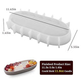 Wehous Large Bowl Resin Mold, 11.6'' Oval Bowl Silicone Molds for Resin Concrete Cement, Epoxy Casting Mold for Jewelry Makeup Storage Container Wehous