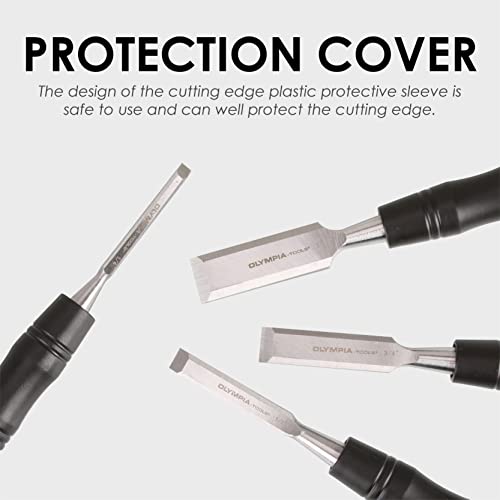 Olympia Tools Long Pattern Wood Chisels, Set of 4 (30-184) Olympia Tools